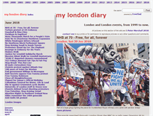 Tablet Screenshot of mylondondiary.co.uk